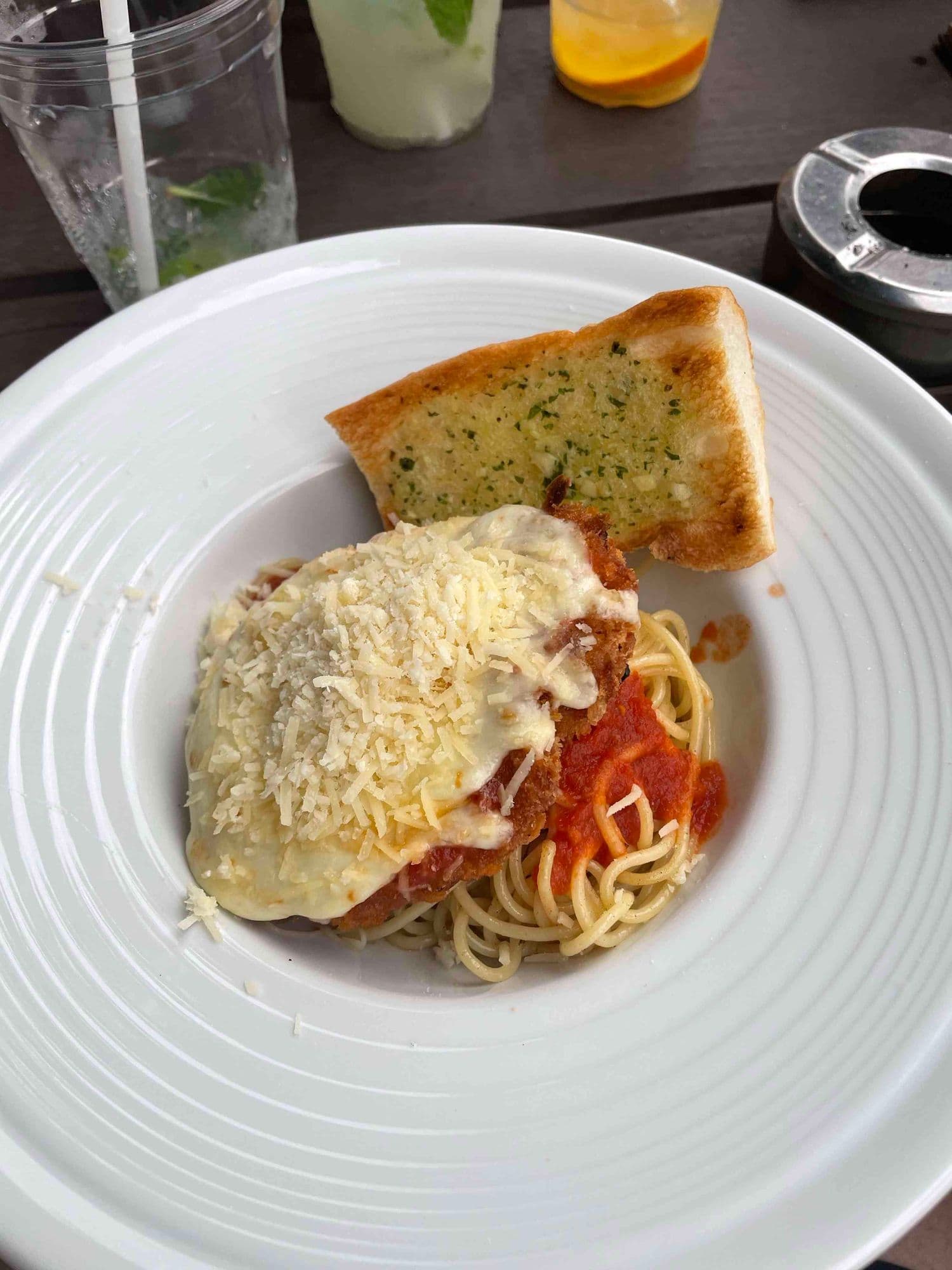 Parmigiana at Tropics Beach Club