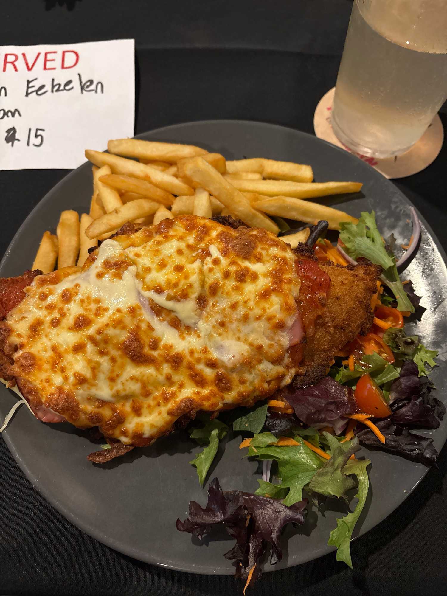Parmigiana at Duporth Tavern