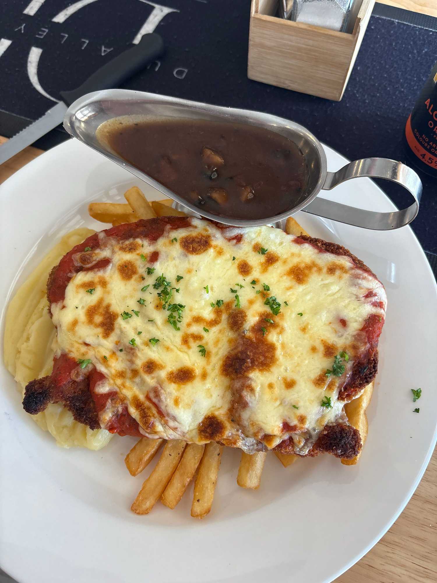 Parmigiana at Dunalley Hotel