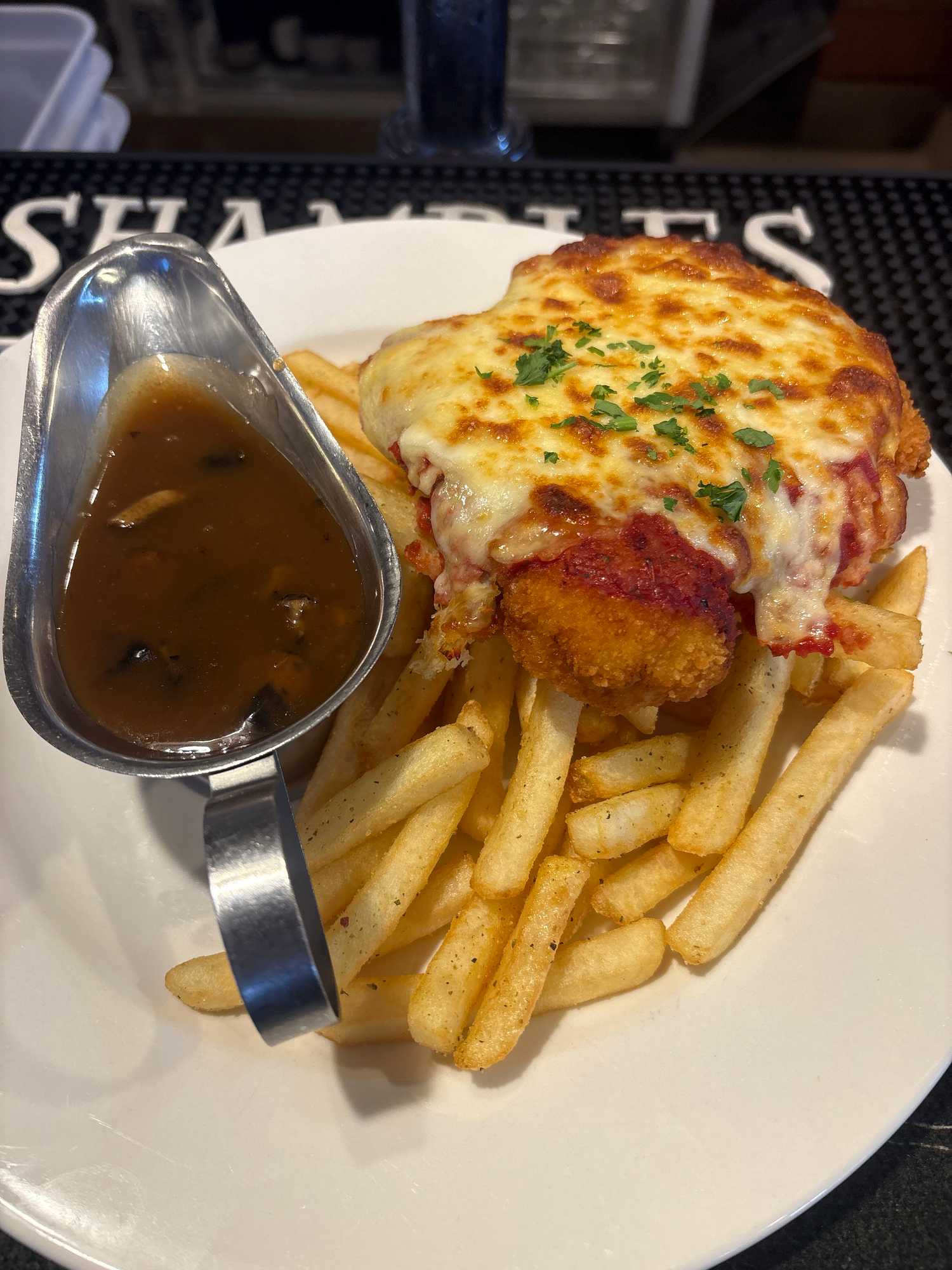 Parmigiana at Dunalley Hotel
