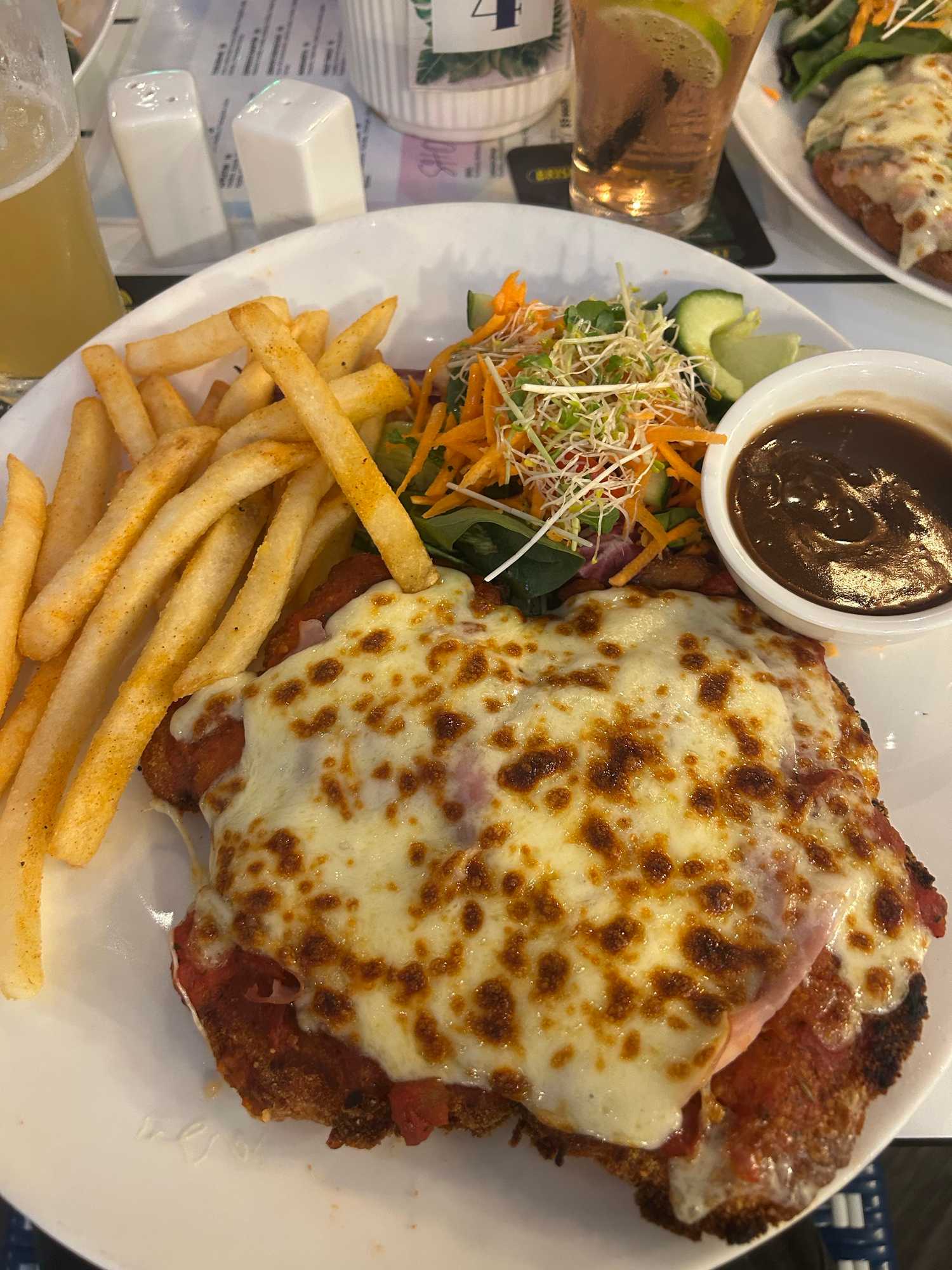 Parmigiana at Narangba Valley Tavern