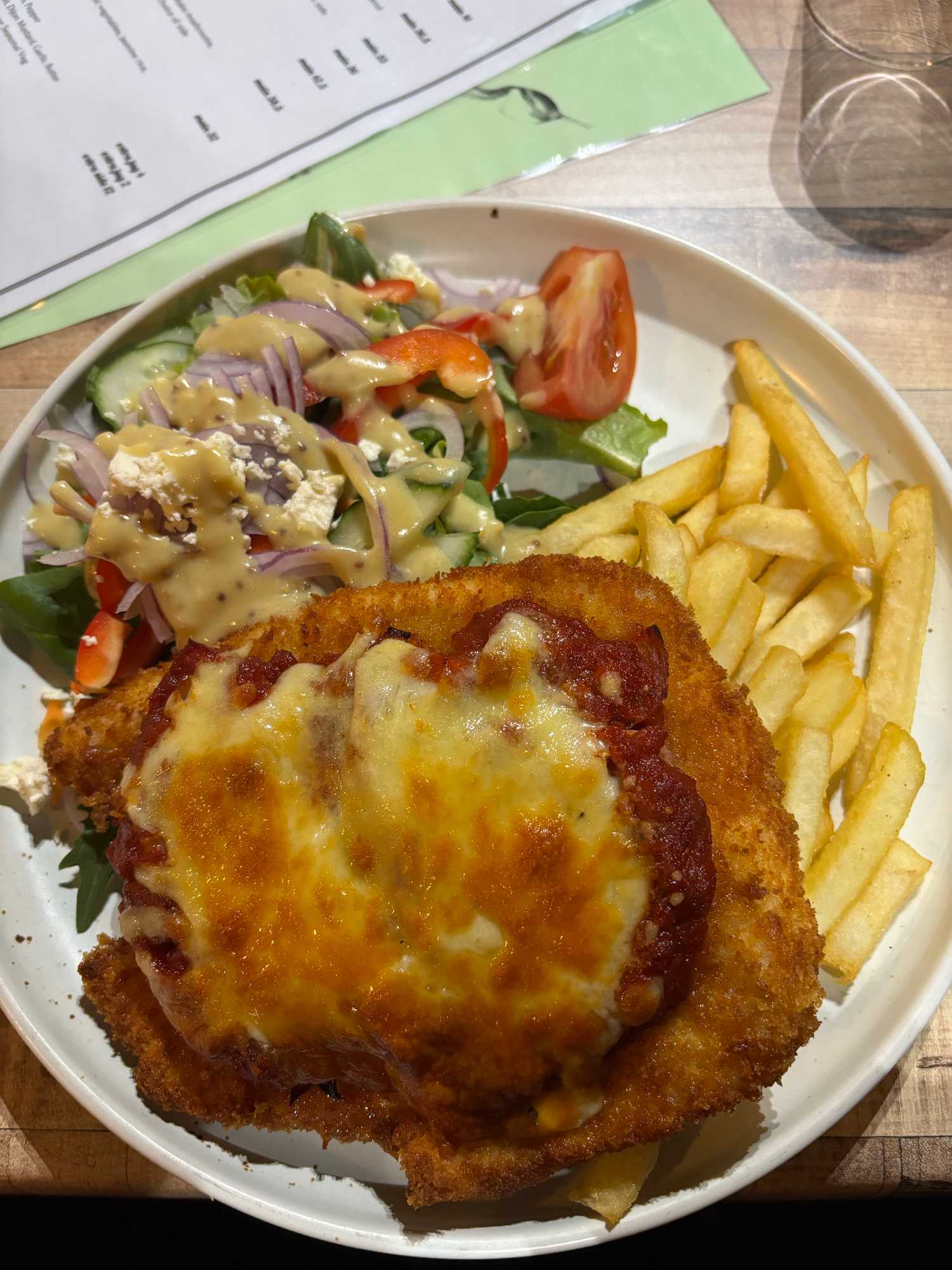 Parmigiana at Raindrops Restaurant