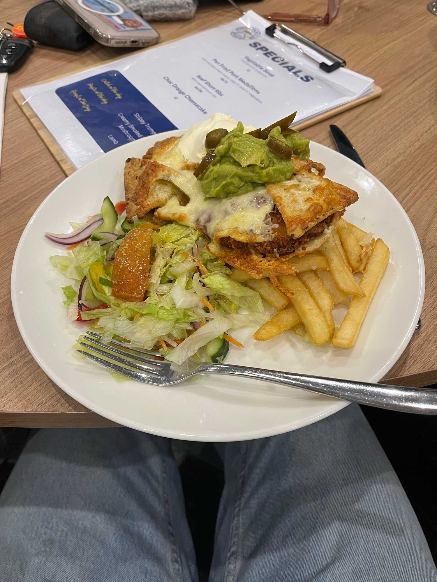 Parmigiana at Motor Yacht Club of Tasmania
