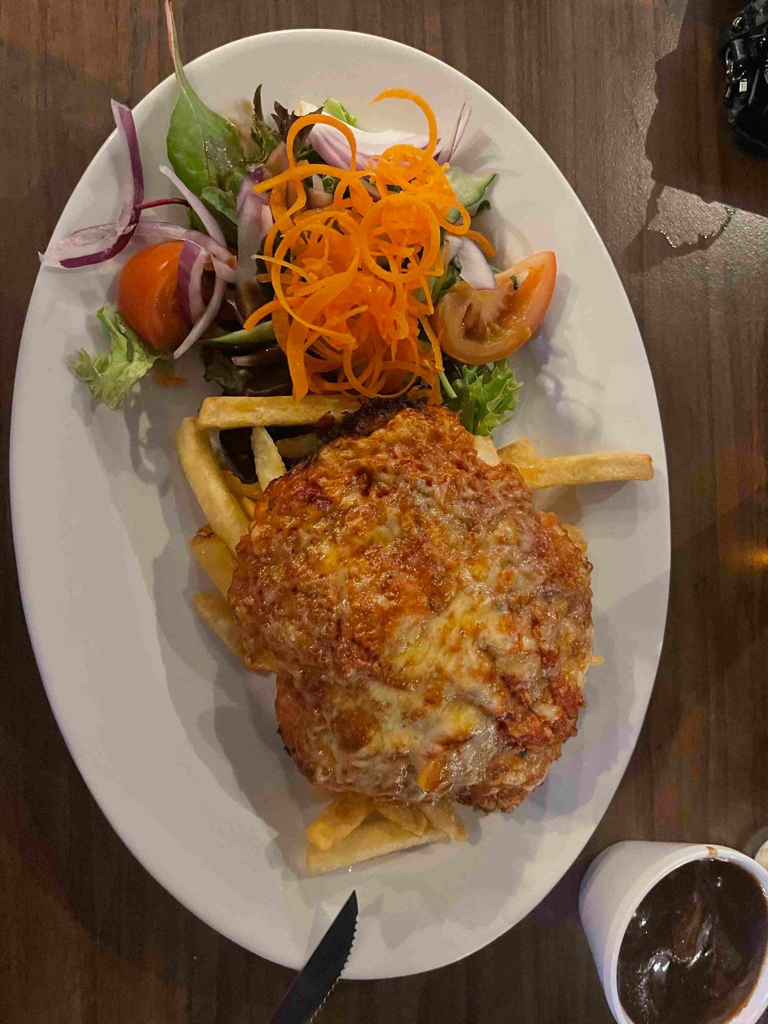Parmigiana at Humpty Doo Tavern