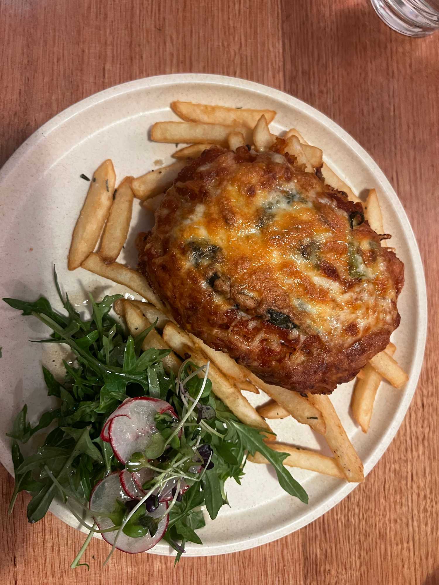 Parmigiana at The Metz Pizza and Restaurant Hobart