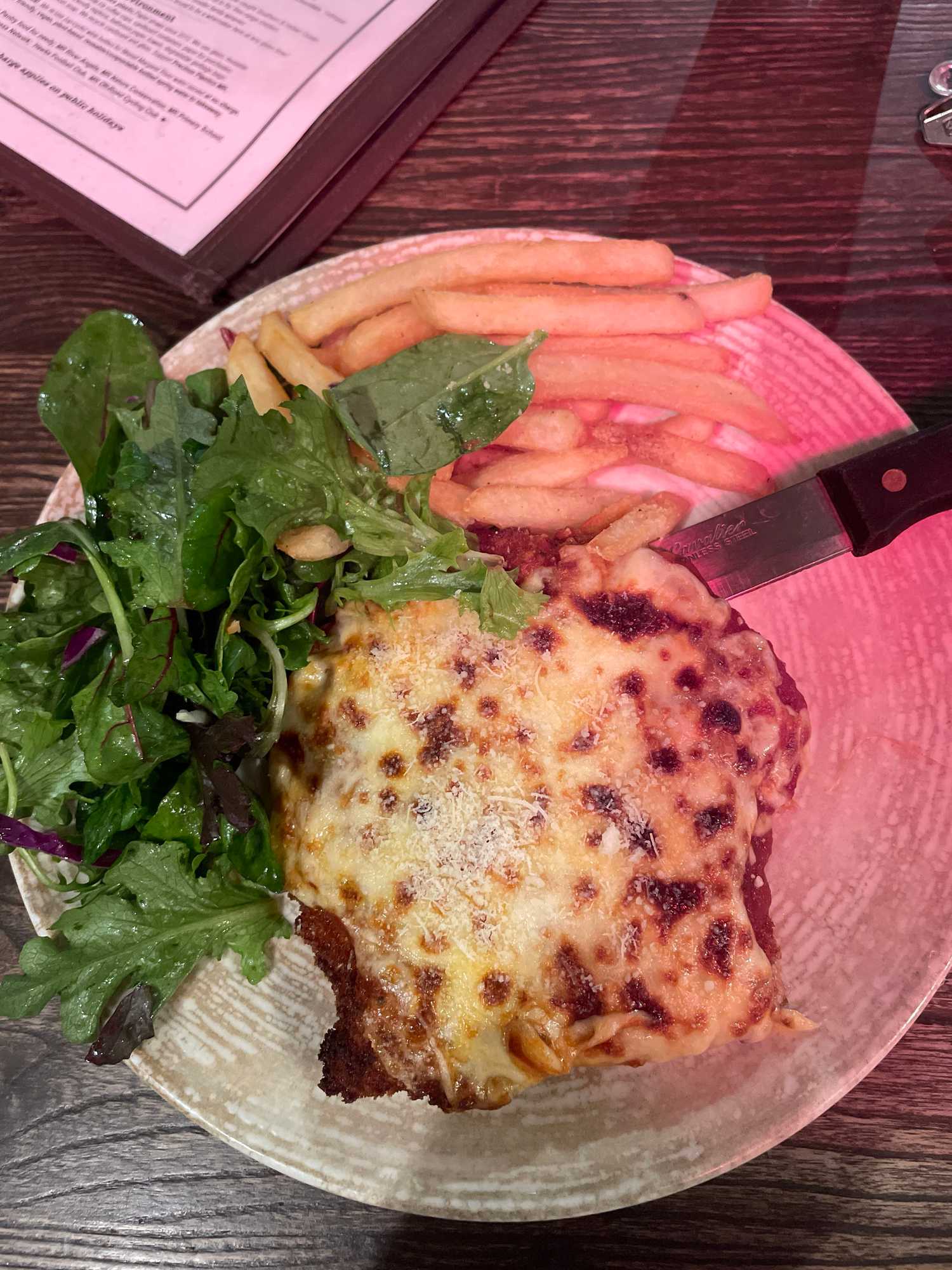 Parmigiana at Settlers Tavern
