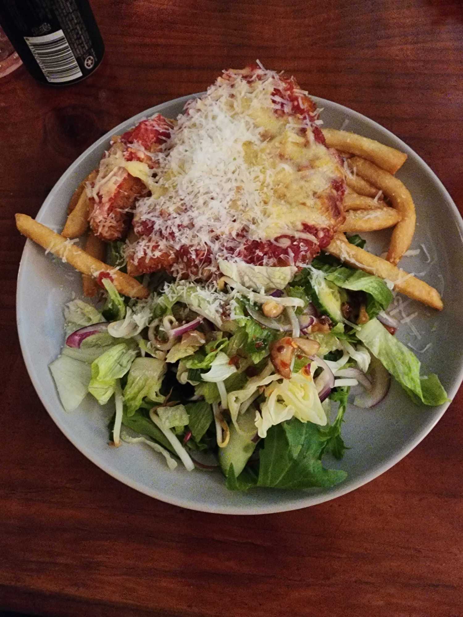 Parmigiana at Buddhas Bites