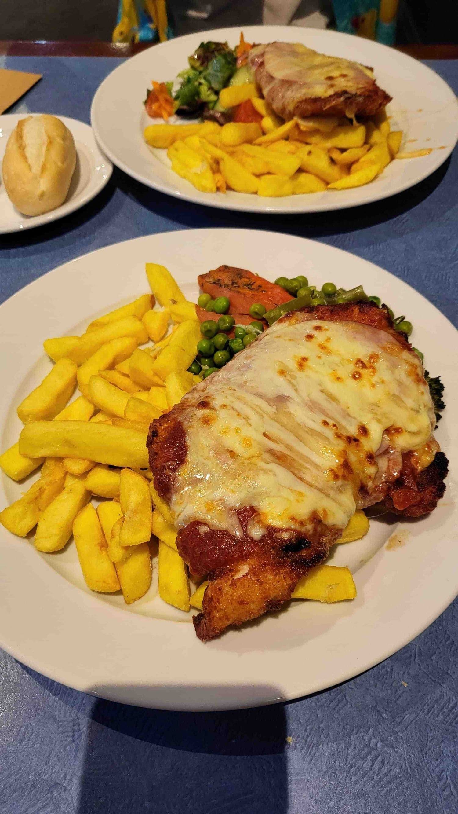 Parmigiana at Broken Hill Musicians Club