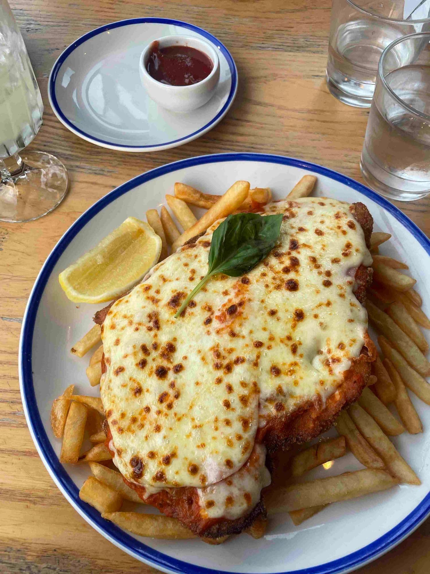 Parmigiana at Munich Brauhaus Melbourne