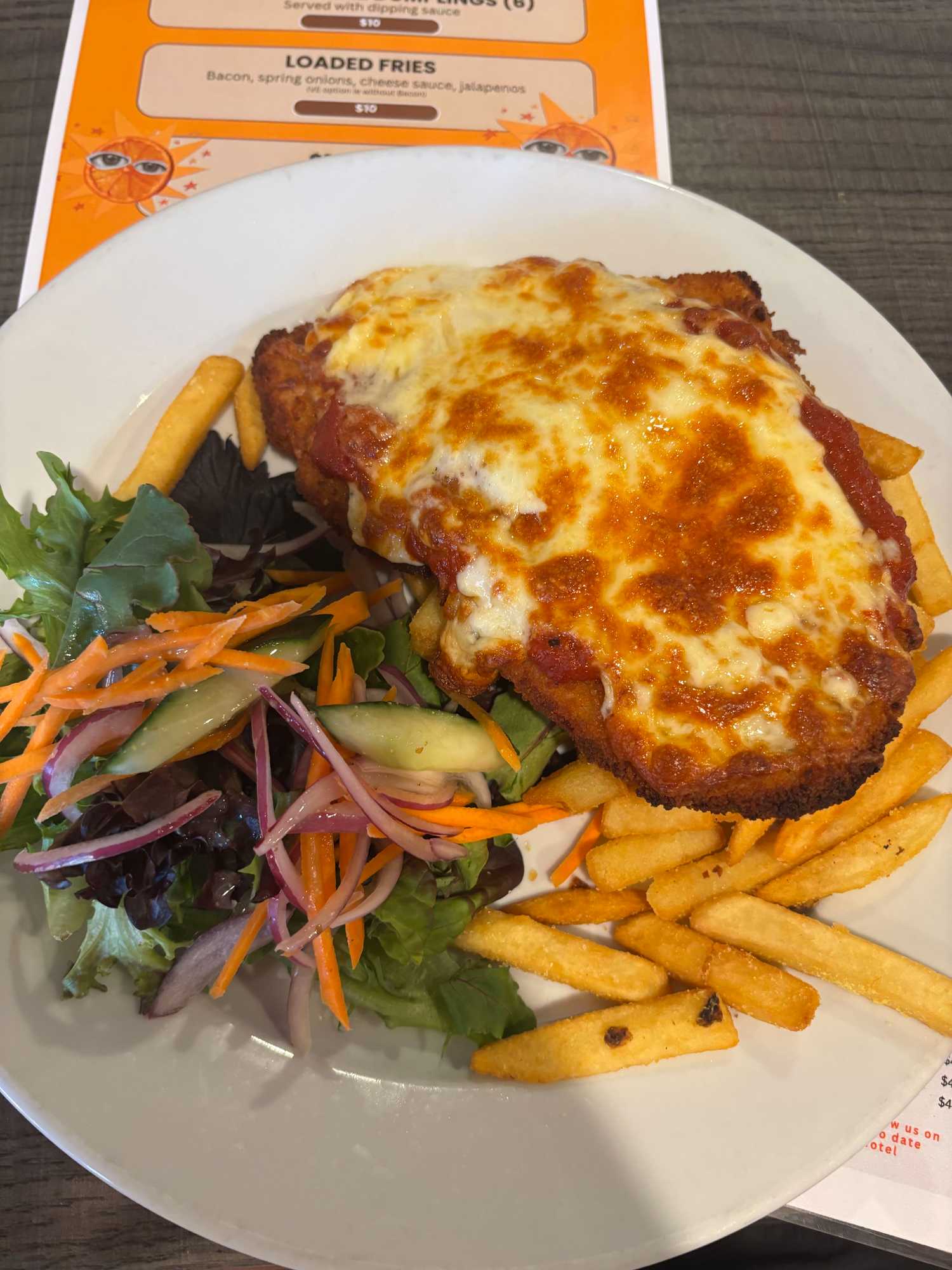 Parmigiana at Barwon Club Hotel