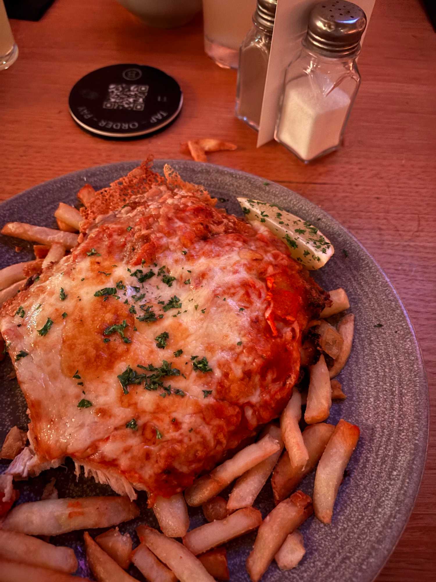 Parmigiana at Botanica Bar Salamanca
