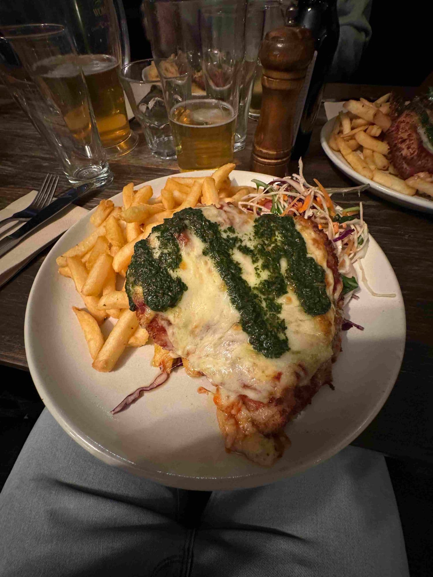 Parmigiana at The Tasmanian Inn