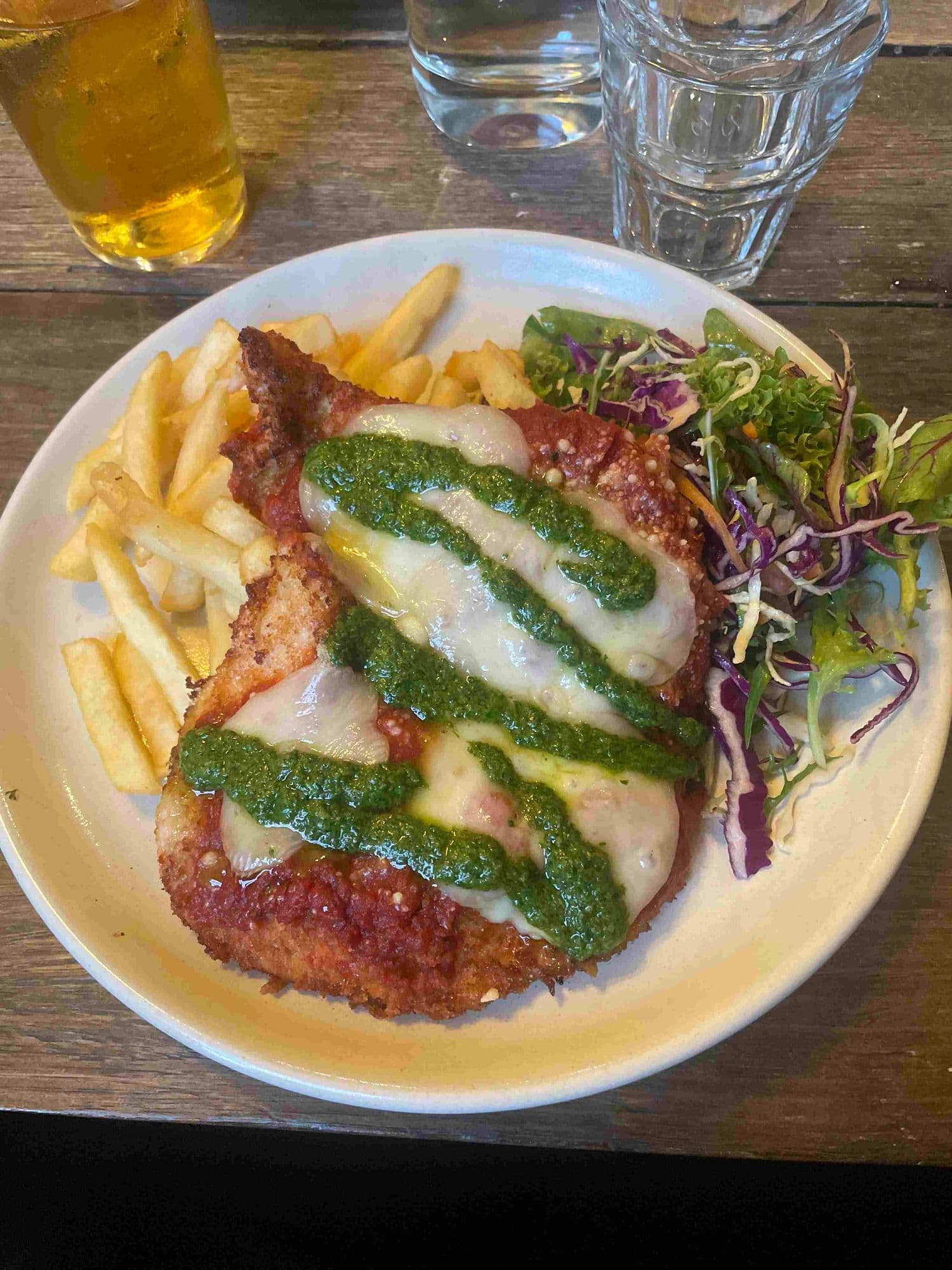 Parmigiana at The Tasmanian Inn