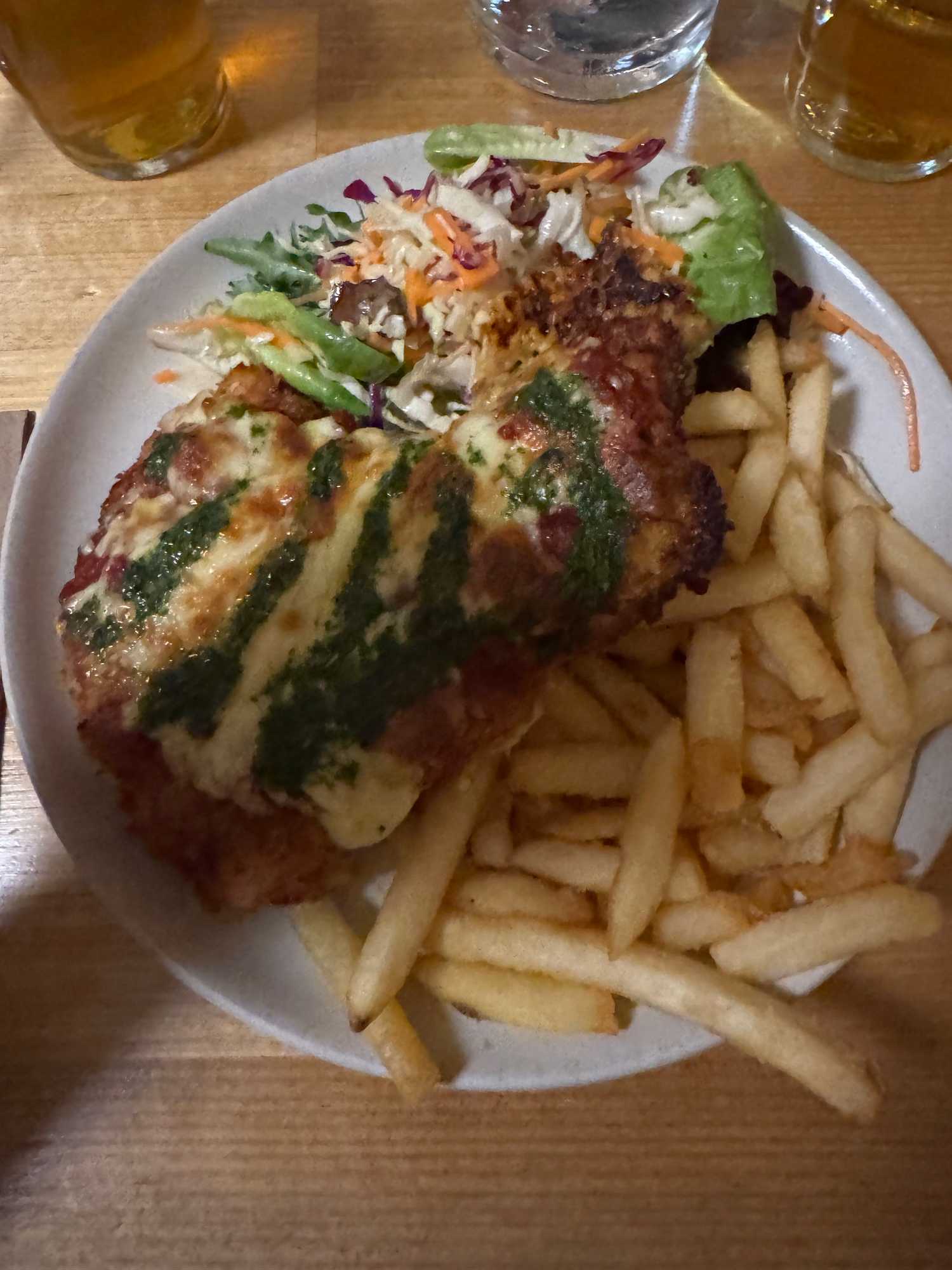 Parmigiana at The Tasmanian Inn